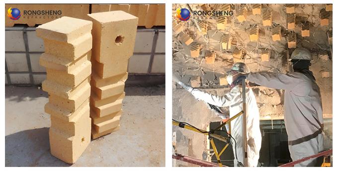 ইন্ডাস্ট্রিয়াল ফার্নেস সাসপেন্ডেড ফায়ার ইট চমৎকার তাপীয় শক প্রতিরোধের অগ্নি প্রতিরোধী উচ্চ অ্যালুমিনিয়াম অ্যাঙ্কর ইট গরম চুলা জন্য 1