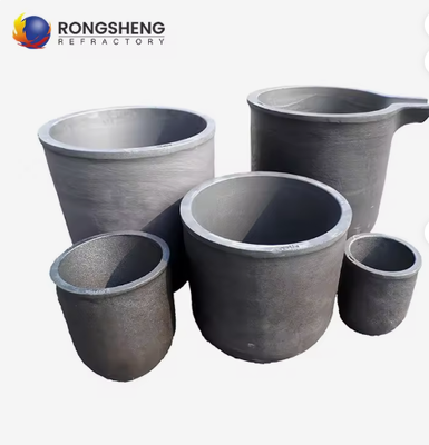 কারখানার সরবরাহ বড় সিক ক্রুজিবল 50kg 350kg সিলিকন কার্বাইড পট Sagger সিলিকন কার্বাইড ক্রুজিবল ঢালাই লোহা গলানোর জন্য