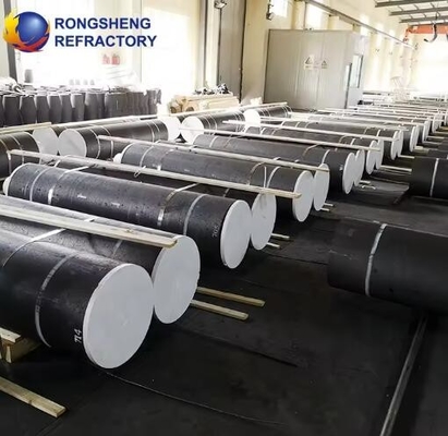 ডায়া 75mm-700mm কার্বন ইলেকট্রোড ব্লক গ্রাফাইট ইলেকট্রোড উহপ আর্ক ফার্নেসের জন্য