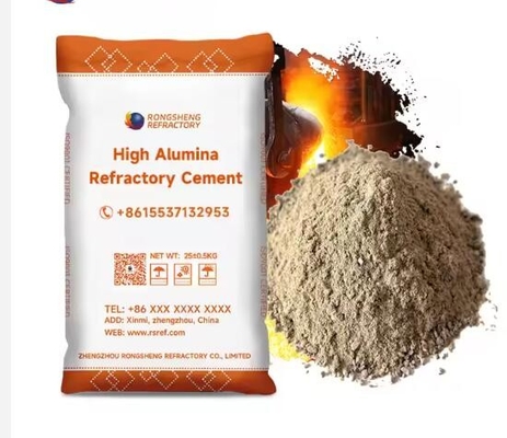 উচ্চ তাপমাত্রা অকার্যকর refractories A600 Ca60 Ca80 উচ্চ অ্যালুমিনিয়াম refractory সিমেন্ট চুল্লি নির্মাণের জন্য