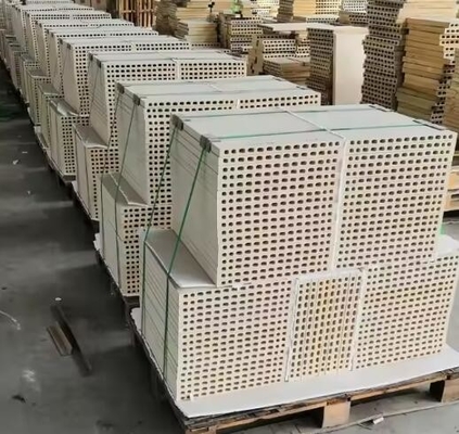 গ্লাস ওভেন আসবাব Mullite Cordierite প্লেট Grooved ছিদ্রযুক্ত Cordierite Mullite স্ল্যাব প্রতিরোধী সিরামিক সেটার