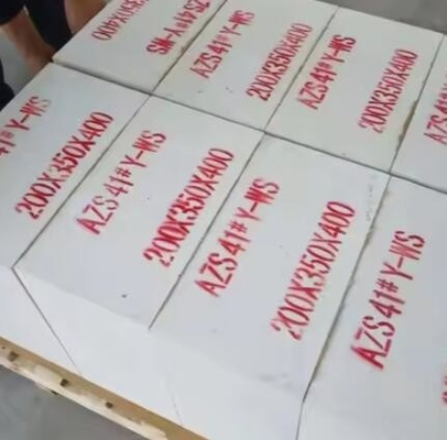 কারখানার দাম গলিত জিরকোনিয়া করন্ডাম ইট এজ গ্লাস চুল্লি জন্য অগ্নি প্রতিরোধী ইট