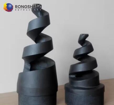 অগ্নি প্রতিরোধী SIC সিরামিক desulfurization ডজল সিলিকন কার্বাইড সিরামিক স্পিরাল টিউব Si3N4 সিলিকন নাইট্রাইড স্প্রে গ্যাস ডজল