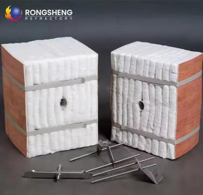 Low Thermal Conductivity HZ Zirconium Fiber Module Refractory Thermal Insulation 1600°C Ceramic Fiber Module For Boiler Furnace