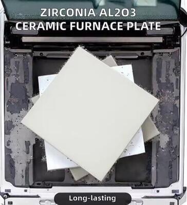 উচ্চ তাপমাত্রা চুল্লির জন্য জিরকোনিয়া Al2O3 সিরামিক প্লেট শিল্প সিরামিক অ্যাপ্লিকেশন কাস্টম কাটিং বেন্ডিং প্রসেসিং