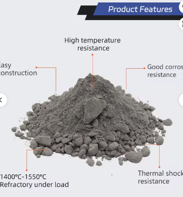 High Temperature Silicon Carbide Castable SiC Refractory Castable For Steel Furnace Boiler And Industrial Kiln Linings